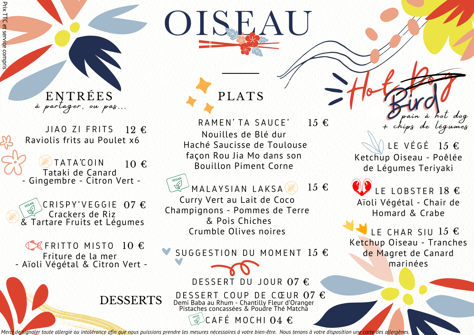 Oiseau Restaurant Avignon Cuisine Fusion Franco Asiatique